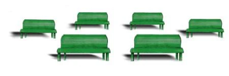 Woodland Scenics HO Park Benches