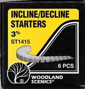 Woodland Scenics Incline/Decline Starters 3%