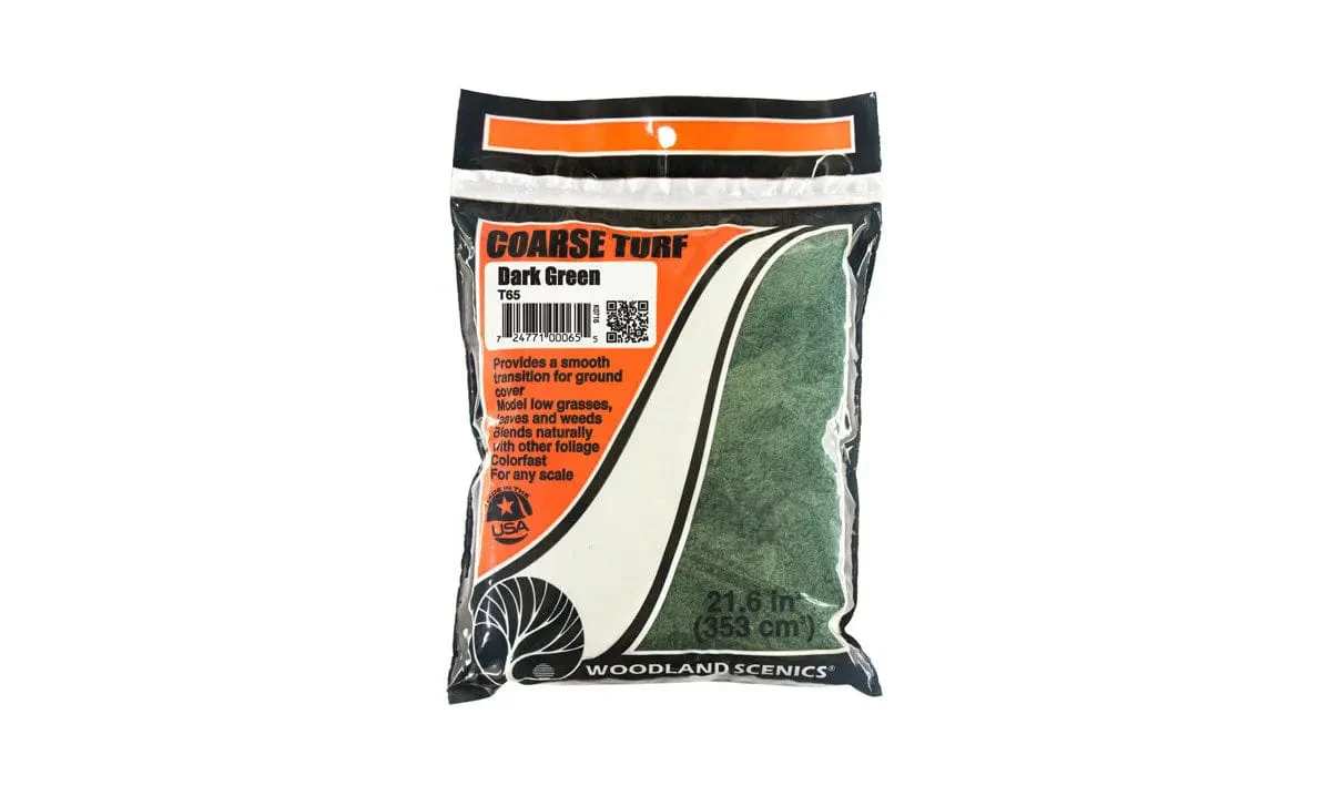 Woodland Scenics T65 Coarse Turf Dark Green - Image 3