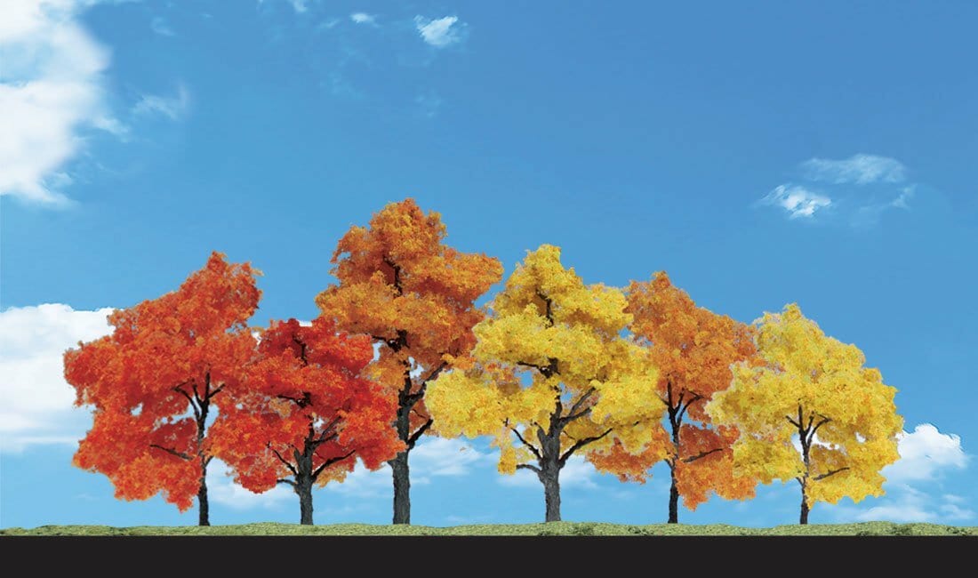 Woodland Scenics TR3541 Classics Trees Harvest Blaze 3-5in (6pcs)