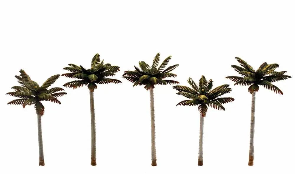 Woodland Scenics TR3597 Classics Tree, Palm 3-3.75in (5pcs)