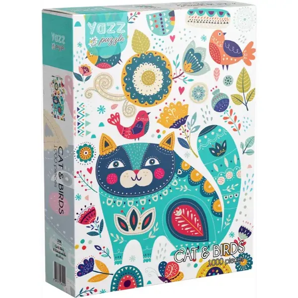 Yazz 3896 Cat & Birds 1000pc Jigsaw Puzzle