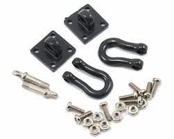 Yeah Racing 1/10 Crawler Scale Heavy Duty Shackle w/Mounting Bracket (Black) (2)**