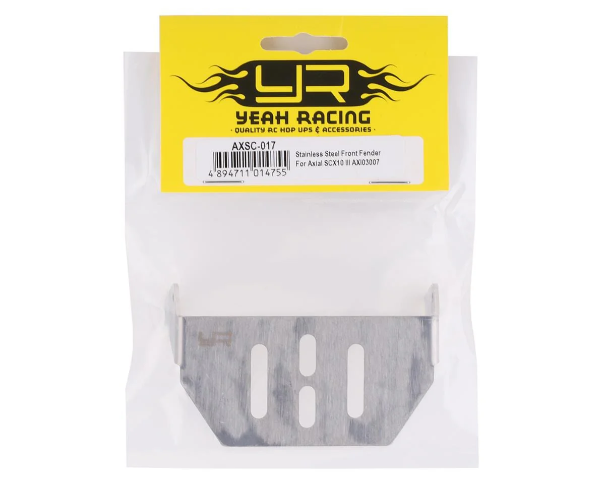 Yeah Racing Axial SCX10 III Stainless Steel Front Upper Skid Plate** - Image 2