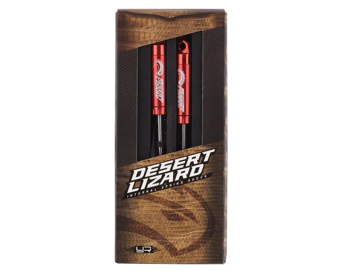 Yeah Racing Desert Lizard Piggyback Shocks w/Reservoir (Red) (2) (110mm) - Image 3