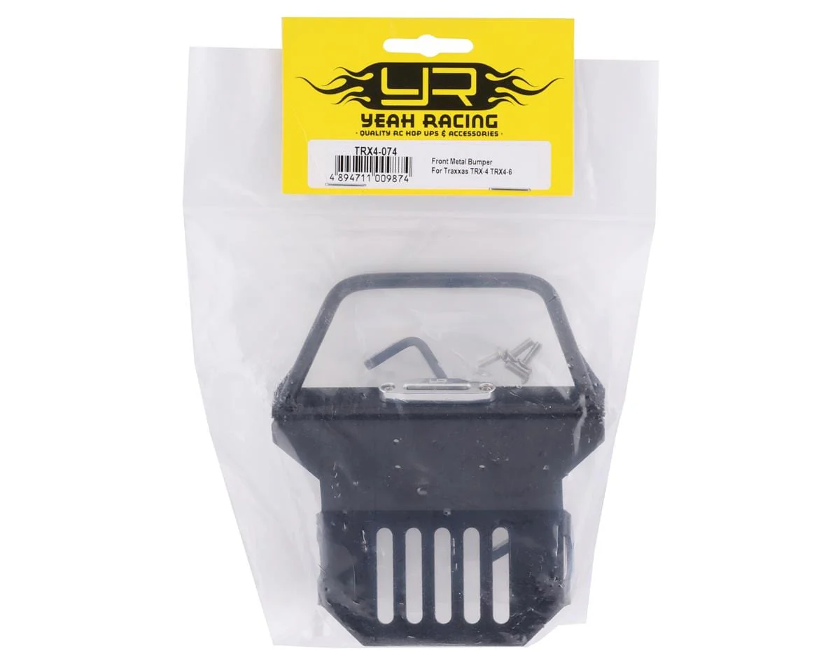 Yeah Racing Traxxas TRX-4/TRX-6 Metal Front Bumper (Black)** - Image 2
