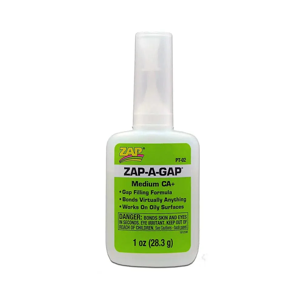 Zap Pt-02 Gap Filling Ca Medium 1oz Green