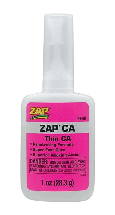 Zap Pt-08 Thin Ca 1oz Pink