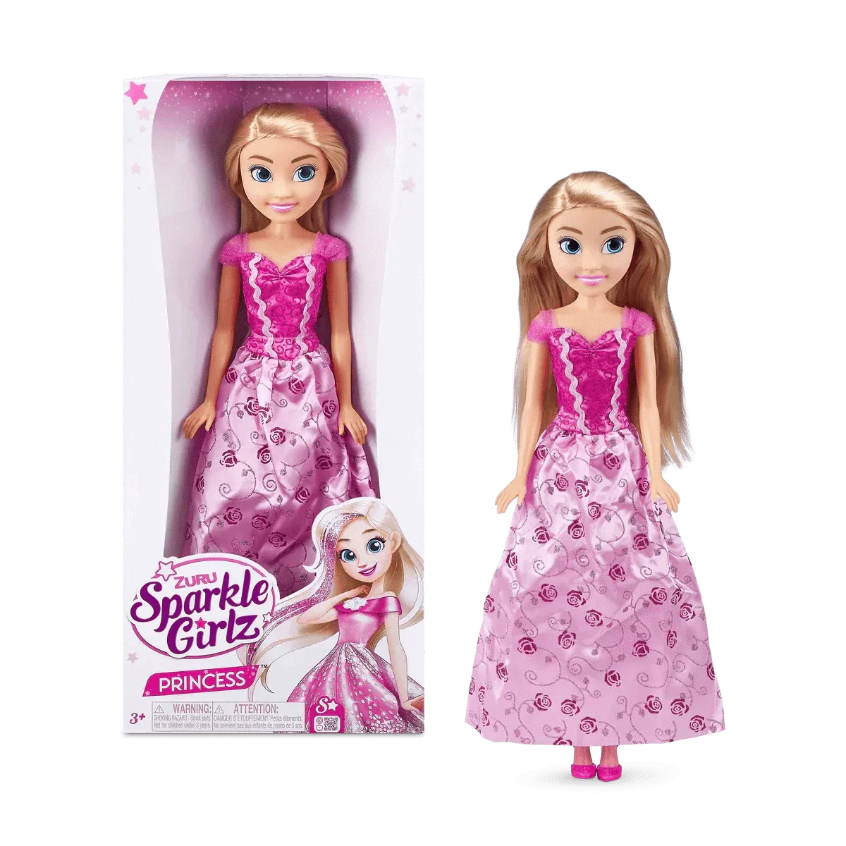 ZURU Sparkle Girlz 18" Princess Doll - Assorted (1) - Image 2